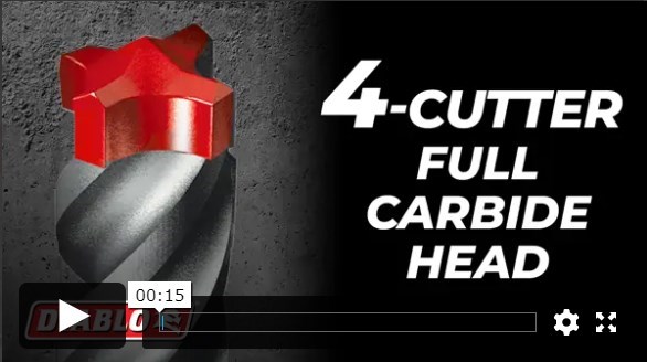 4-cutter full carbide head video